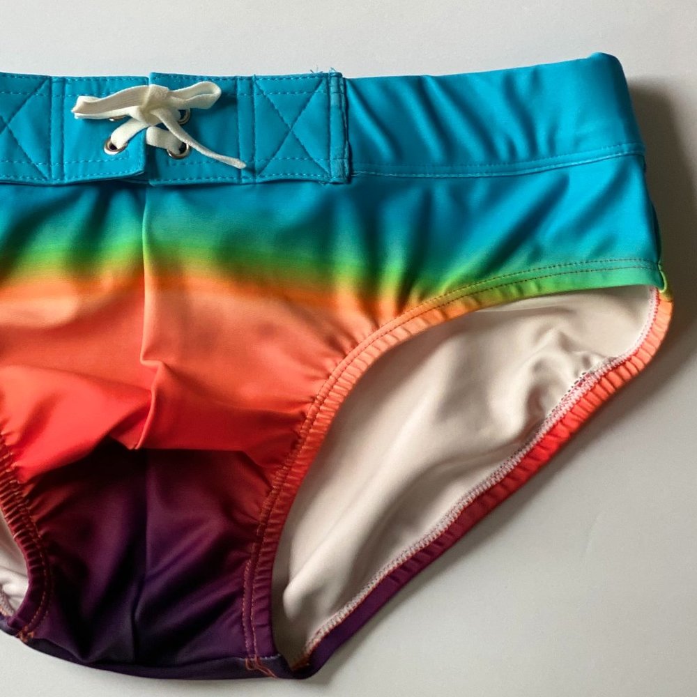 SKULL & BONES RAINBOW SWIM BRIEF